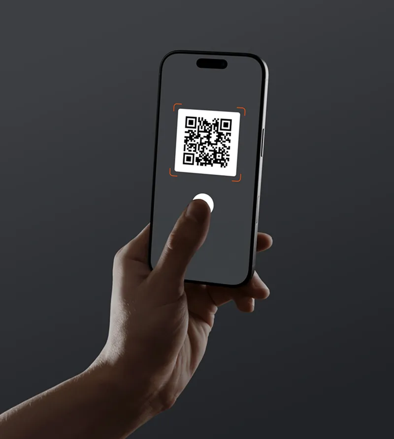 Scan your device code or enter the serial number